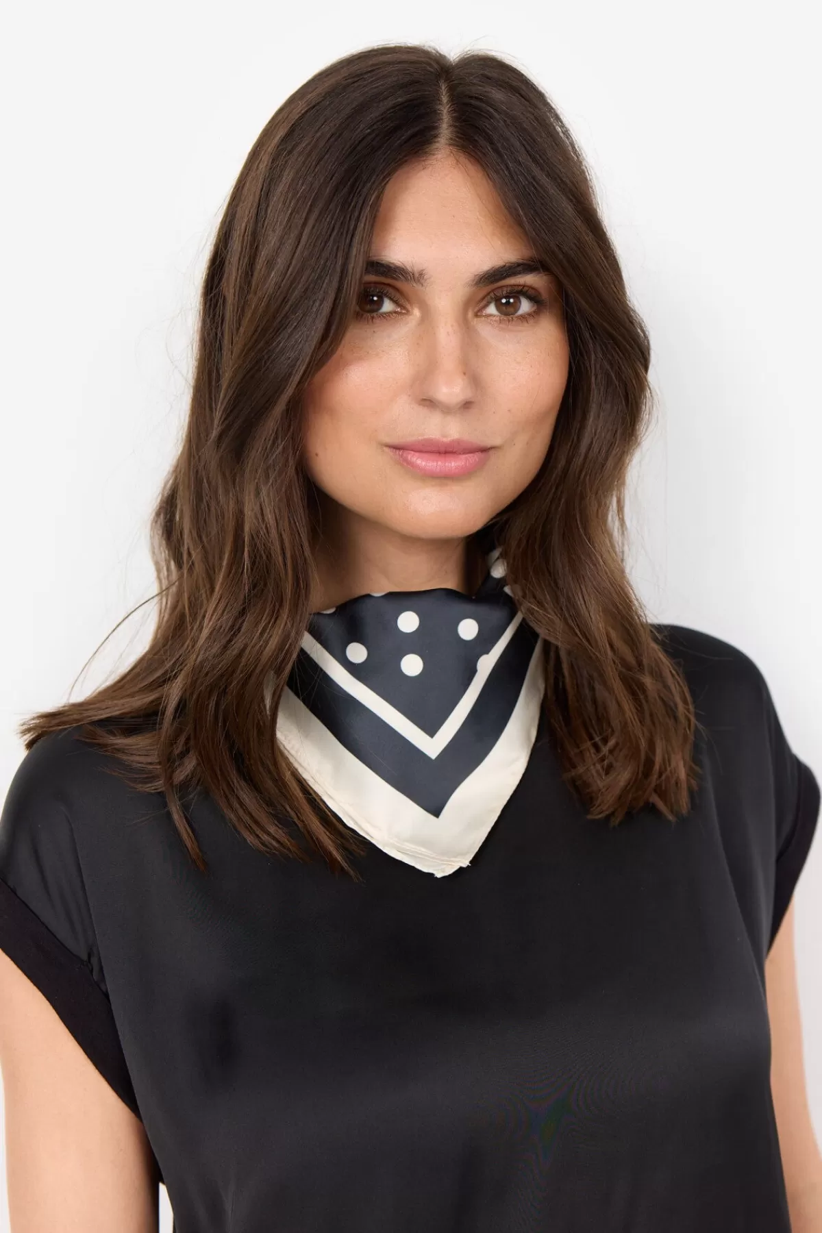 Soyaconcept Accessories-SC-FIE 1 Scarf Black