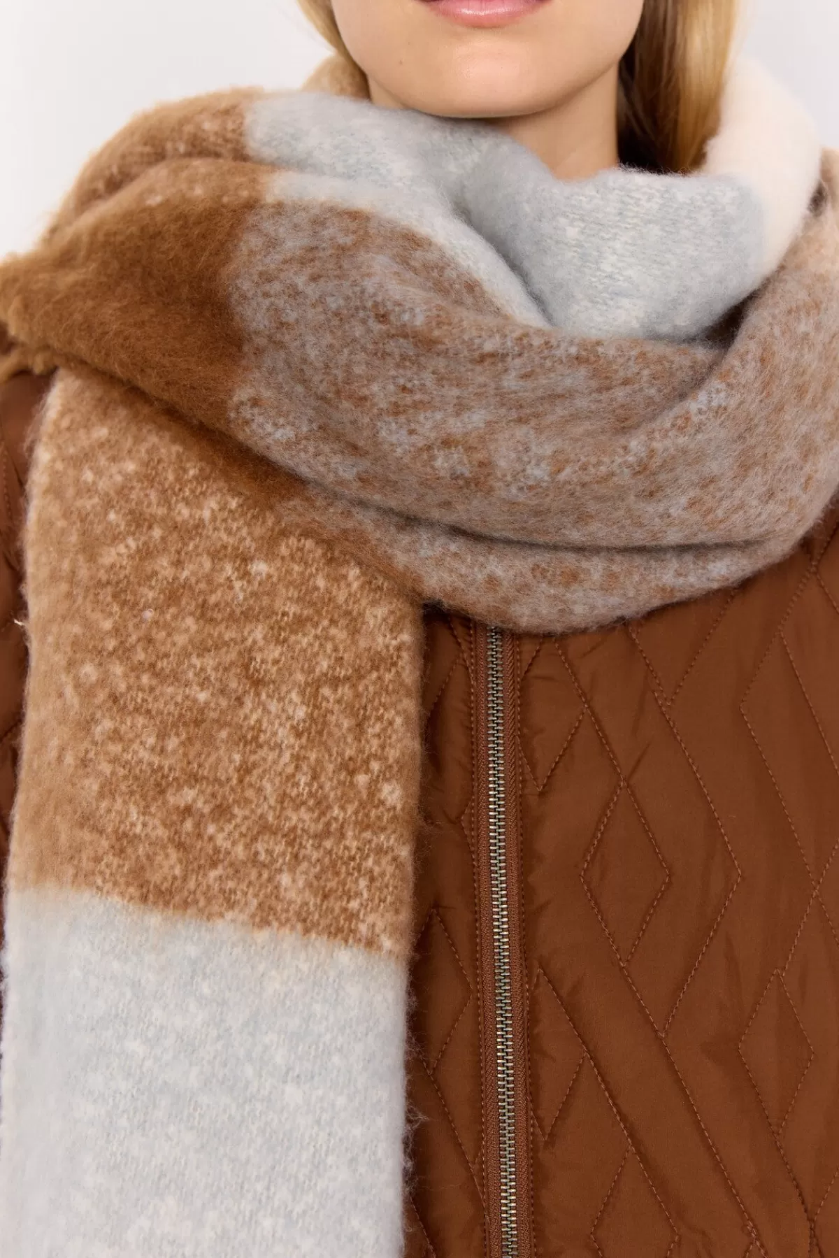 Soyaconcept Accessories-SC-FRANCE 1 Scarf Camel