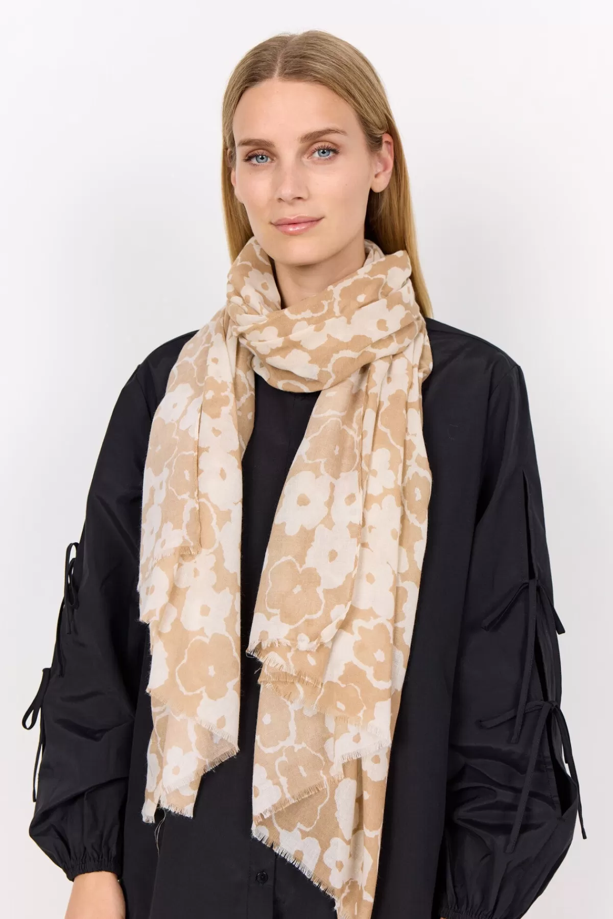 Soyaconcept Accessories-SC-FRO 1 Scarf Camel