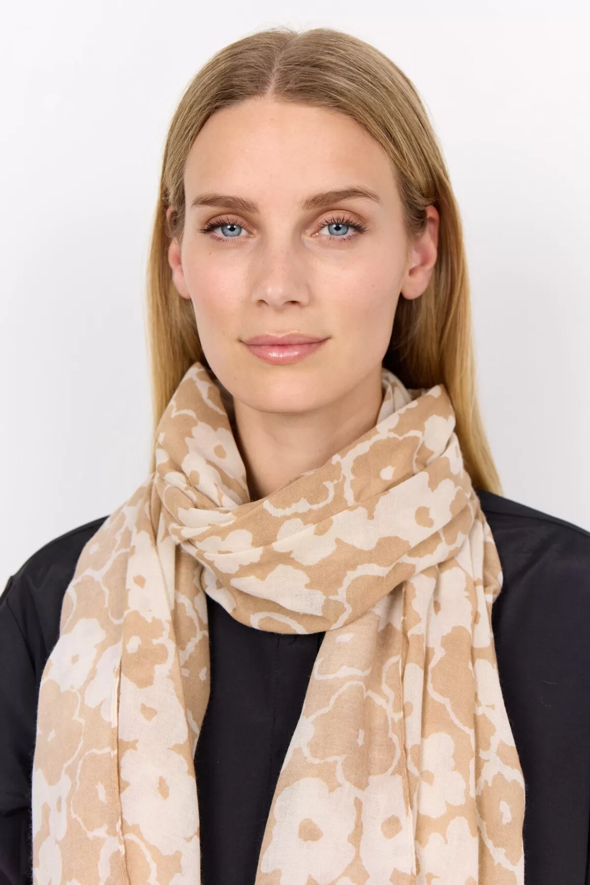 Soyaconcept Accessories-SC-FRO 1 Scarf Camel