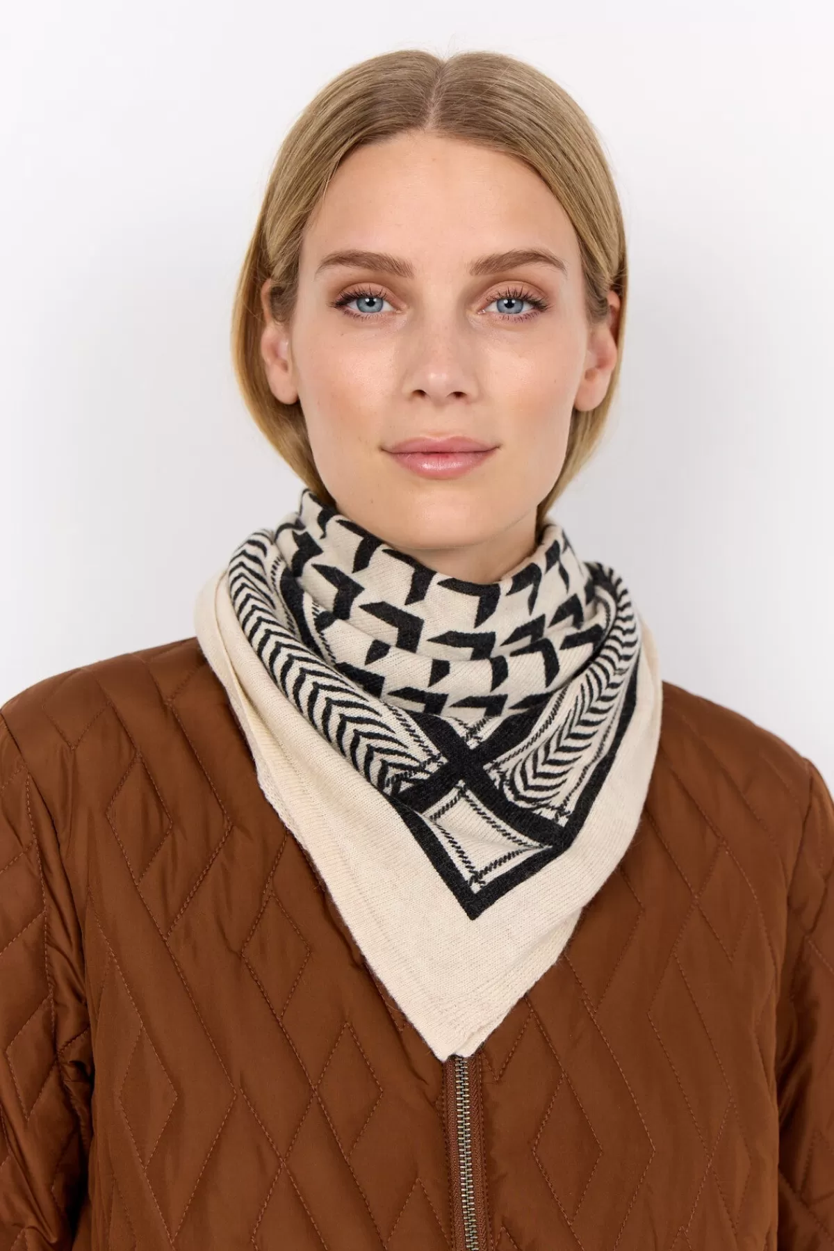 Soyaconcept Accessories-SC-KIRSA 9 Scarf Cream